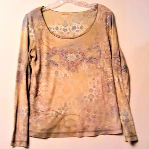 b. friends Embellished Top in Dusty Tones-SZ. MED